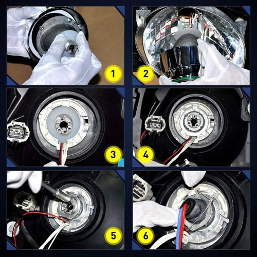 2x 2.5-Inch LHD Projector Len with LED Halo Ring for Car Headlight Retrofit H1 - Picture 34 of 113