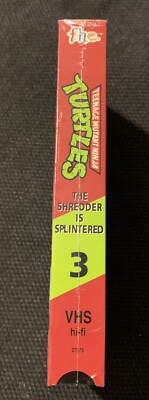 Teenage Mutant Ninja Turtles - The Shredder Is Splintered (VHS) W