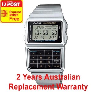 CASIO DATABANK VINTAGE TELEMEMO DIGITAL WATCH DBC611-1 DBC-611-1DF 2Y  WARRANTY | eBay