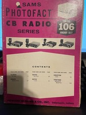 SAMS PHOTOFACT CB RADIO SERIES VOLUME 106 Jan. 1977 1st Ed.1 PRINTING SHIPS FREE