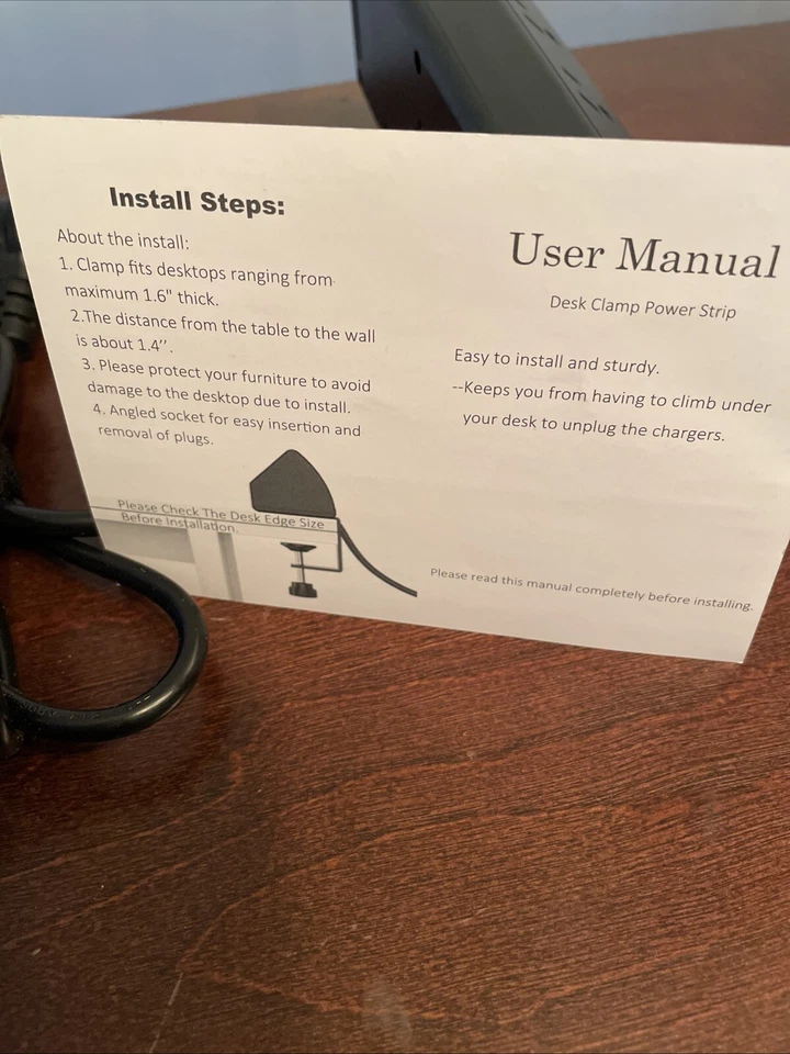 Desk Clamp Power Strip - Image 4 of 4
