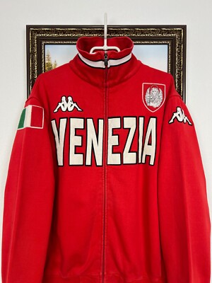 Kappa FC Venezia Football Jacket Soccer Track Top Red Mens Maglia