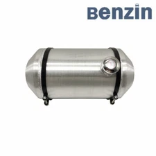 1/4'' NPT Fuel Tank 10" x 20" 6.75 Gallons Gas Tank End Fill Aluminum Spun