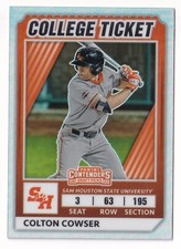 2022 Panini Elite Extra Edition College Ticket Optic Holo #CTO-31 Colton Cowser