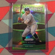 Pete Alonso #B-3 Mets 115/125 made Brillance 2020 panini Prizm Lime Green