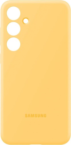 Véritable / Officiel Samsung Galaxy S24+ Plus Silicone Étui/Housse - Jaune - - Photo 4 sur 5