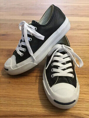 Converse Jack Purcell Ox Black Leather Low Top Shoe Women’s 4.5 EUR 35 Mens  3 | eBay