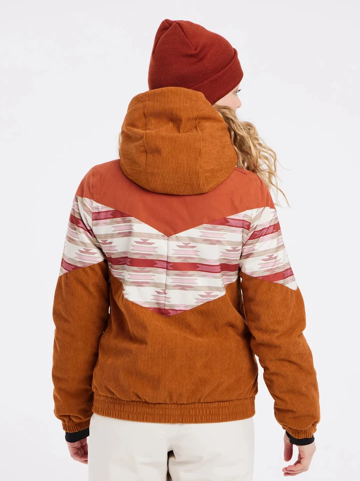 Protest Luchu Damen Cord Ski Snowboard Jacke Nutty Cognac (braun) - Bild 4 von 4