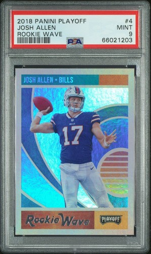 2018 Panini Playoff Rookie Wave Josh Allen #4 PSA-9