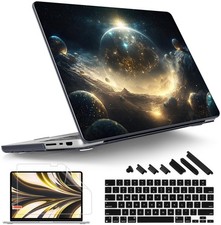 "MacBook Pro 14"" Hard Shell Case with Screen Protector Touch ID Galaxy Design"