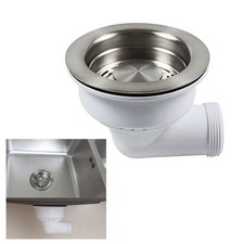 114mm Kitchen Sink Strainer in Stainless Steel with Removable Features