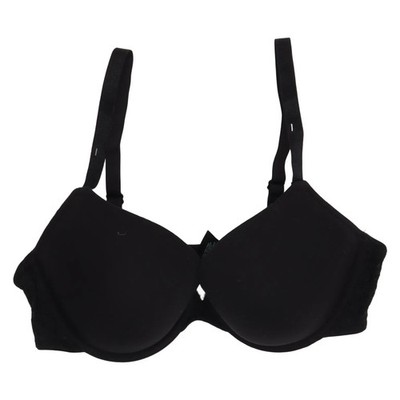 H&M, BH, Größe: 80D, Schwarz, Baumwolle/Elasthan/Polyamid, Einfarbig #FkN