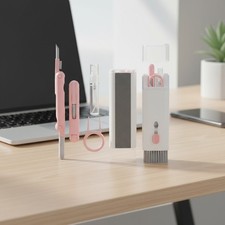 Versatile 7-in-1 Cleaner for Electronics: Ideal for Keys, Phones More in Pink