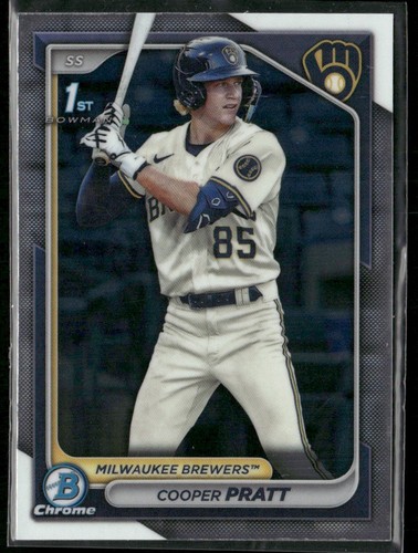 2024 BOWMAN CHROME PROSPECTS COOPER PRATT RC MILWAUKEE BREWERS #BCP-137