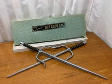 20" Oct Agon Sai Two Pack traditional Okinawan Martial Arts Weapon Ninja Combat
