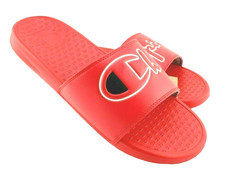 CHAMPION Super Slide Split Script Size 11 Red Color Slide Men's Comfort Sandals