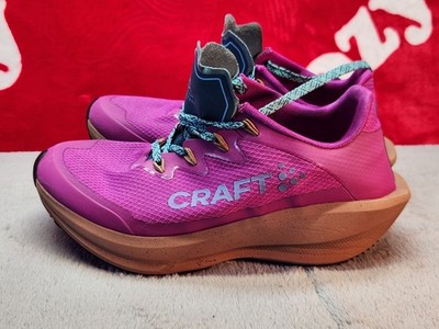 Craft CTM Ultra Carbon Trail Womens 7 Pink Vibram Megagrip Running Shoes