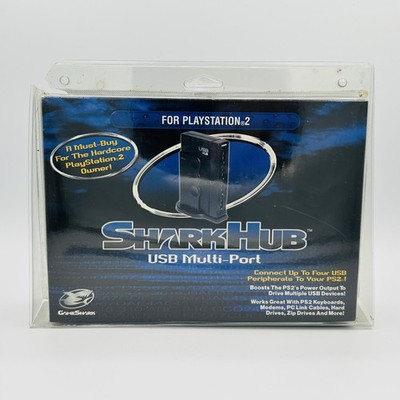 SharkHub USB Multi-Port Hub for PlayStation 2 PS2 GameShark New Sealed Adapter