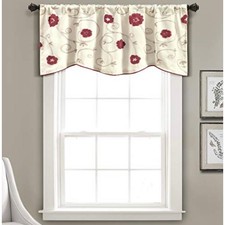 Lush Decor Royal Embrace Red Valance Single 18x42