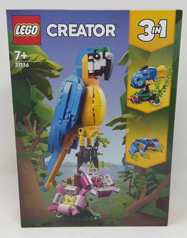 LEGO Creator 31136 Exotic Parrot 3-in-1 Set New Sealed