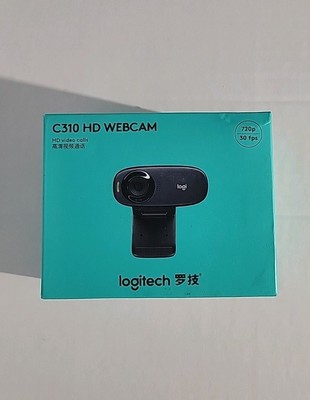Logitech C310 HD Webcam 720p/30fps Black New Sealed