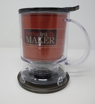 Teavana PerfecTea Maker 16oz Tea Maker Tea Pot Hot or Iced New With Coaster