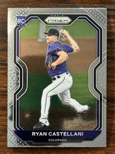 2021 Panini Prizm Baseball Ryan Castellani Colorado Rockies Base Card RC #91