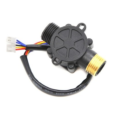 Water Flow Sensor G1/2'' Hall Flowmeter Switch 1-30L/min Liquid Flow Meter