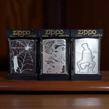 ZIPPO 2002 Rare 3-Piece Set New Unused Collectible