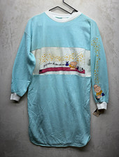 VTG Ziggy Nightwear Sweatshirt Dress Small 1985 Tom Wilson Sleep Shirt USA Made