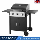 3 Burner Gas BBQ Grill 10kW - Stainless Steel Hood - Propane Regulator Included
