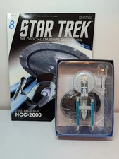 USS Excelsior Star Trek Eaglemoss NCC-2000 #8  W/ Magazine