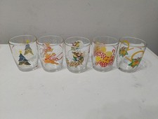 5 Bicchieri Nutella Serie Natale 2000 Completa Da Collezione