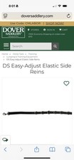 Nylon Side Reins Easy Adjustable, Training Lunging Horses, Nylon w/ Elastic Ends