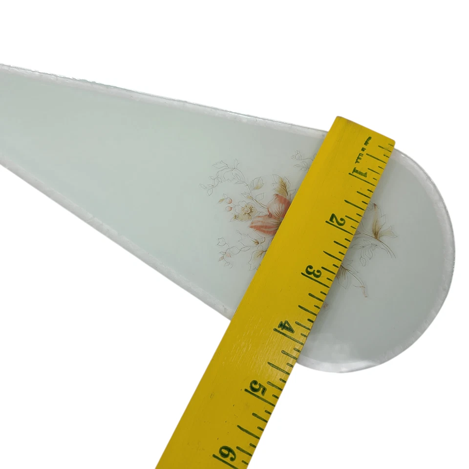 Винтажная сенсорная лампа стеклянная панель сменная красный цветок цветочный середина века модерн - Изображение 4 из 4