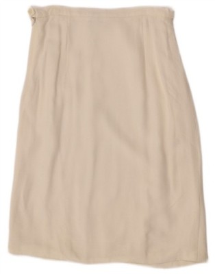 Max Mara Damen Midi Rock W28 Medium Off White CM13