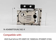 Granzon GPU Water Block For ASUS Dual GeForce RTX 4060Ti OC 16GB