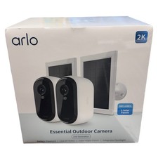 Arlo VMK3250-1SCNAS Essential 2-Camera Outdoor Wireless 2K Include 2 Solar Panel