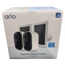 Arlo VMK3250-1SCNAS Essential 2-Camera Outdoor Wireless 2K Include 2 Solar Panel