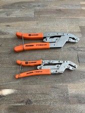 Juego de 2 alicates autoajustables ALLTRADE ALLGRIP mandíbula recta de 7” y muesca en V de 9”