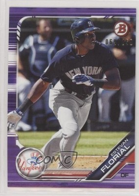2019 Bowman Draft Purple 69/250 Estevan Florial #BD-30 0o6v