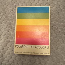 Vtg Polaroid Polacolor 2 Land Film Type 108, Unopened Sealed Box - ships free