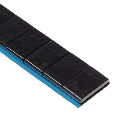 5gx12 ZN Klebegewichte für Leichtmetallräder 100 Stück quadratisch slim schwarz