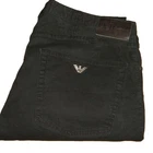 Armani Jeans J45 Regular Fit Lightweight Stretch Denim W36 L32 Black Mens j74pw