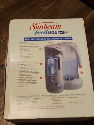 Vintage Sunbeam Freshsource+ 175 Water Filter System 6304 Factory Sealed NOS