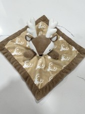 Levtex Baby Deer Lovey Security Blanket Baby Plush Lovie Brown Minky Soother