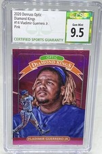 2020 Panini Donruss Optic Diamond Kings Vladimir Guerrero Jr Pink Prizm CSG 9.5