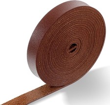 Flat Leather Strip for Bags Crafts 0.5 Inch Faux Leather Belt Strips 79 Inch Lon