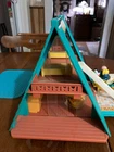 Fisher Price Vintage Little People Play Family A-FRAME House