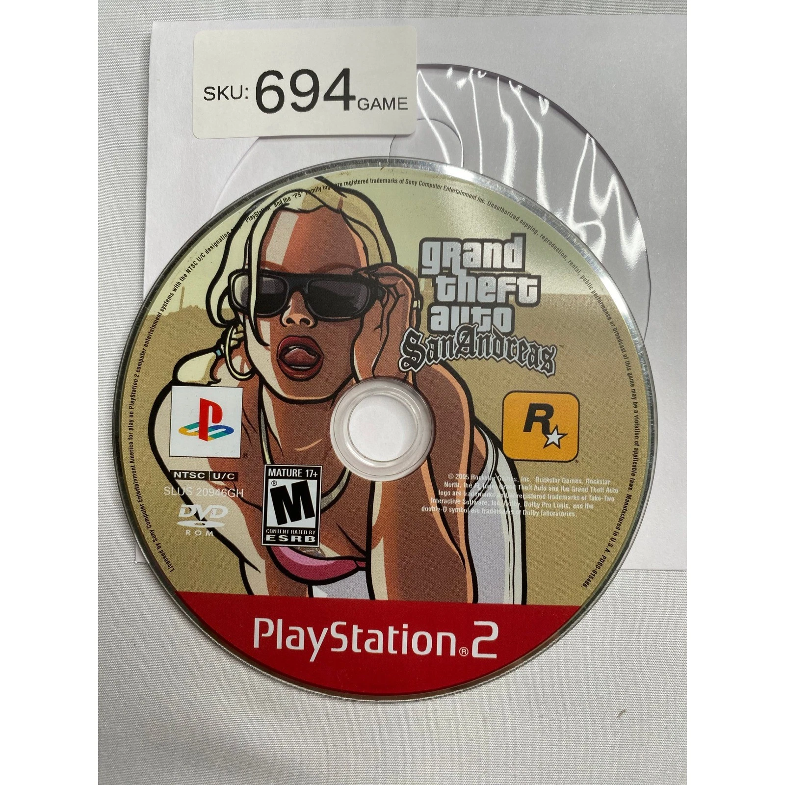 Grand Theft Auto San Andreas Sony PlayStation 2